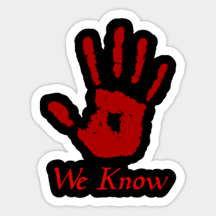 Skyrim Dark Brotherhood (we know) Sticker